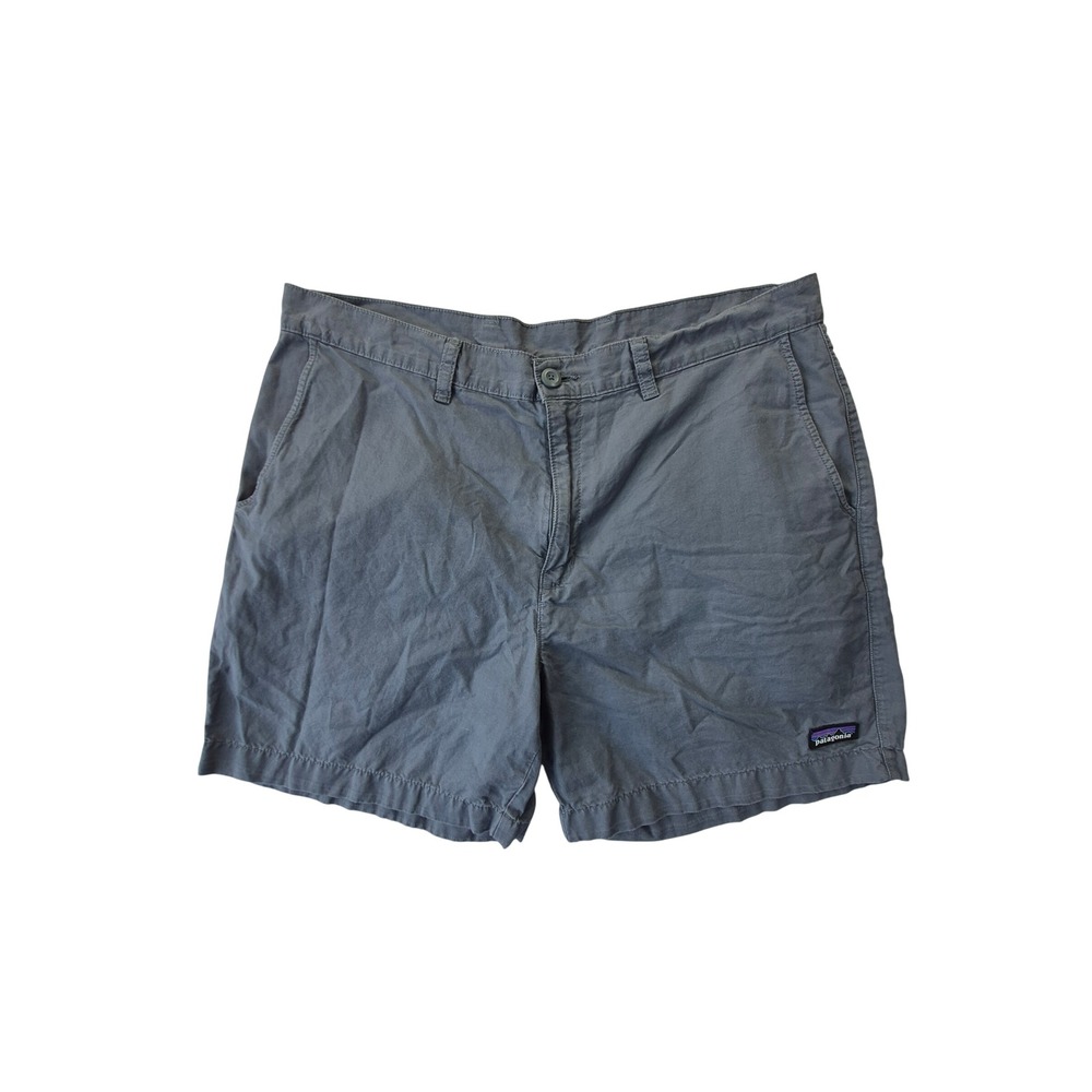 Patagonia Organic Cotton Hemp Shorts Mens 36 Gray Flat Front STY57756 SP24